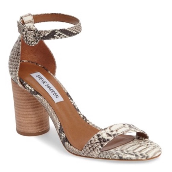 Steve Madden Shoes - Steve Madden Sara Snakeskin Heels Size 9